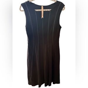 Bailey 44 Vertical piping details black Mini Dress size M